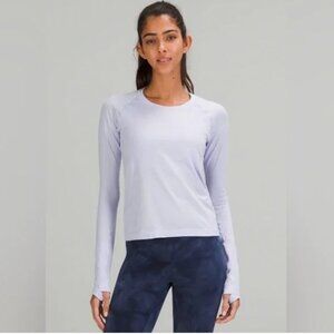 Lululemon Swiftly Tech Long-Sleeve Shirt 2.0 Race Length Pastel Blue Size 6
